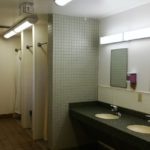 Inside Shower Building at Miquelon Lake