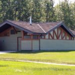 Shower Building at Miquelon Lake