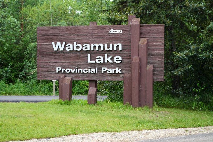 Wabamun Lake Provincial Park Sign