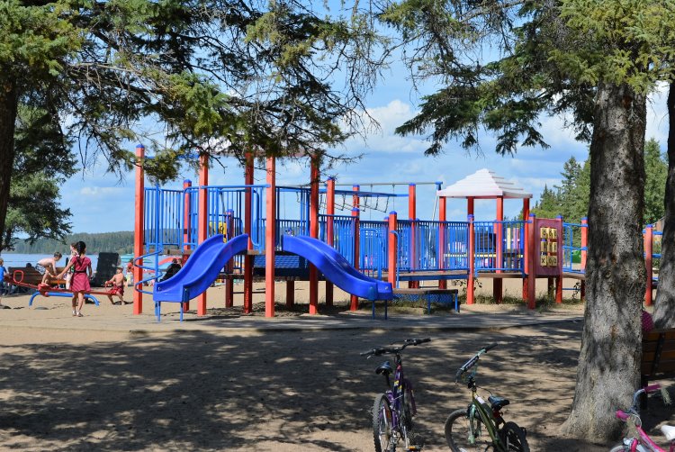 waskesiu-main-beach-playground