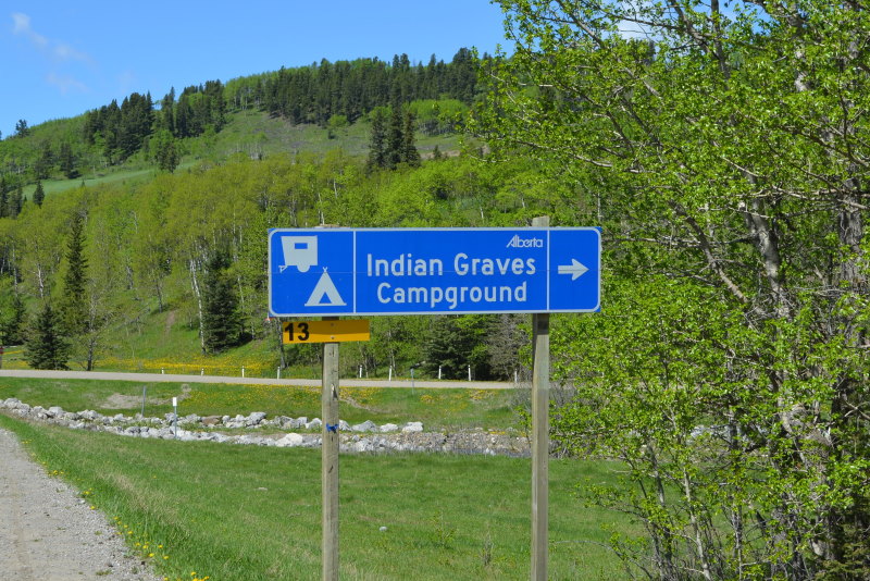 Indian Graves Campground Sign