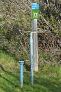 fresh water tap at a campground